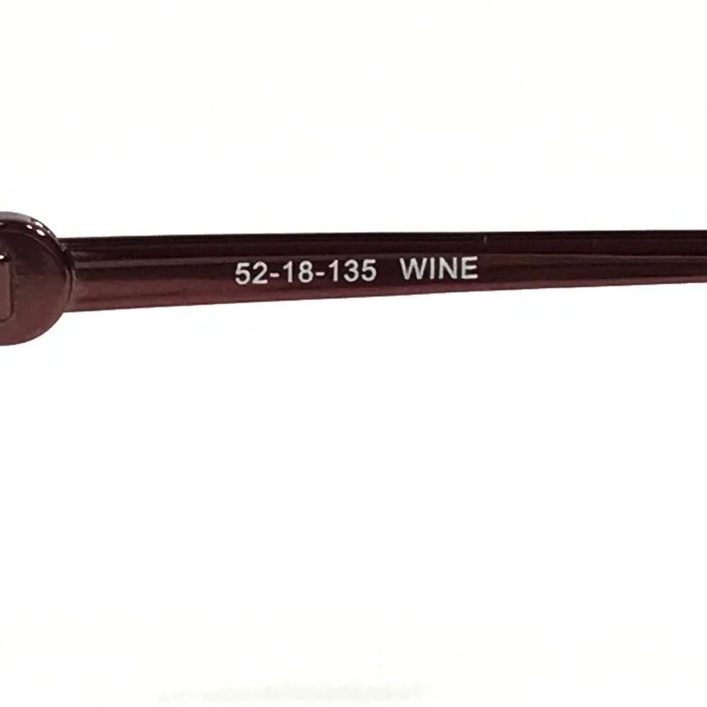 Bulova Eyeglasses Frames ASHBURN WINE Red Burgundy Cat Eye Half Rim 52-18-135
